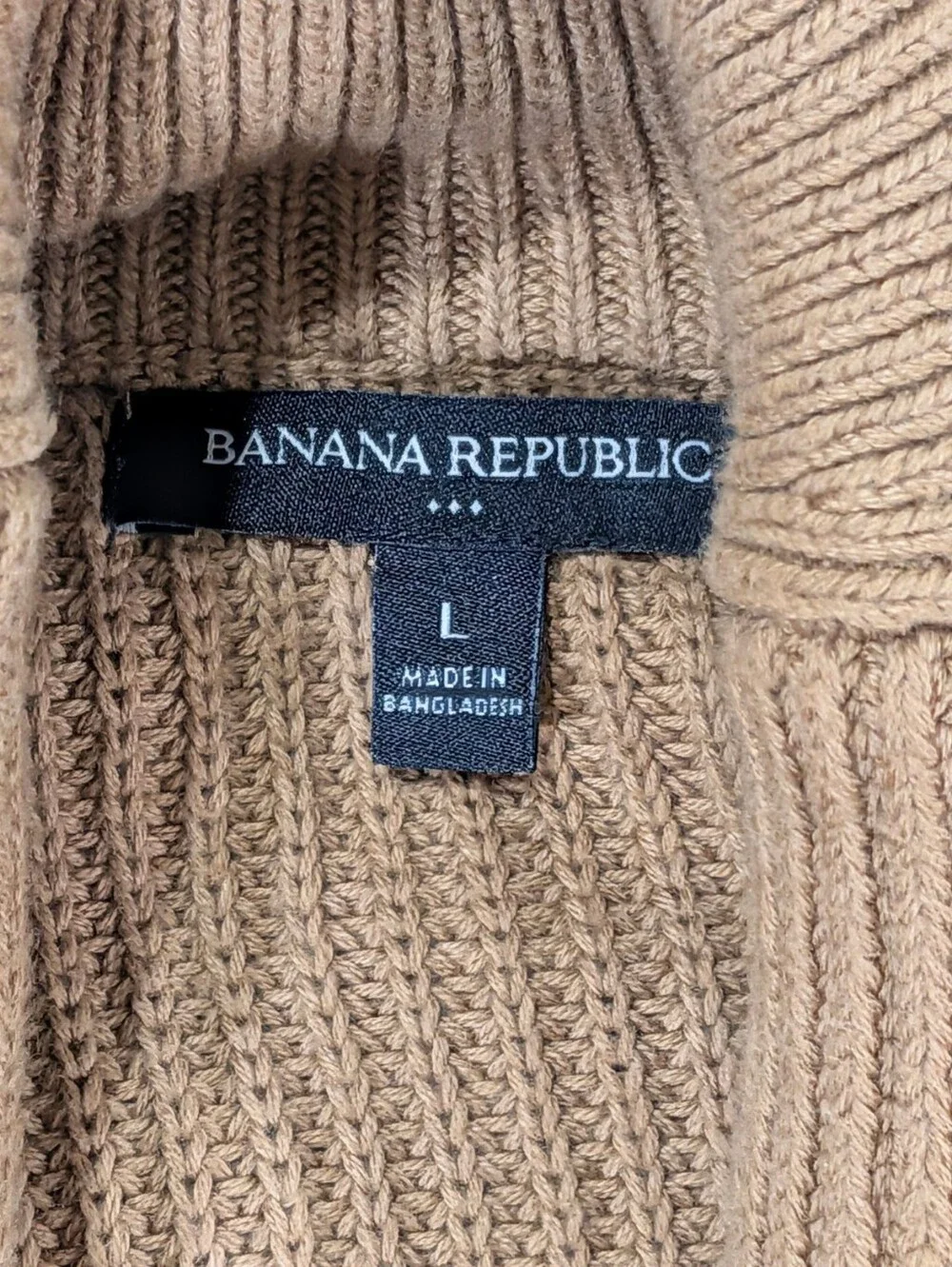 Banana Republic Honeycomb Shawl Cardigan Sweater Mens Large
